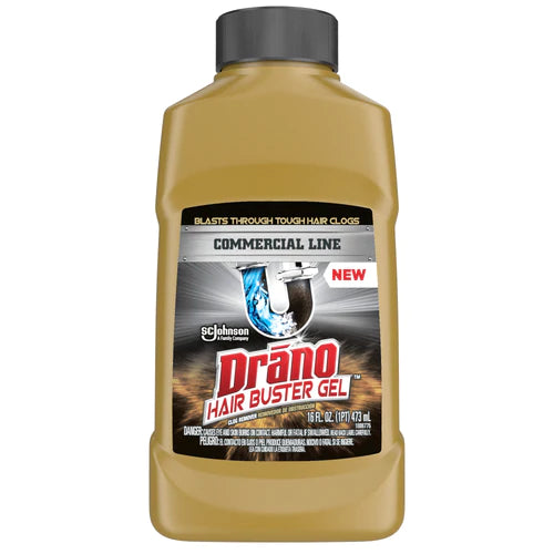 Drano Hair Buster Gel Drain Clog Remover & Cleaner for Shower