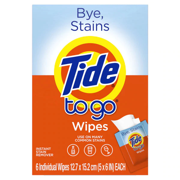 Tide To Go Instant Stain Remover Wipes - 6ct/16pk