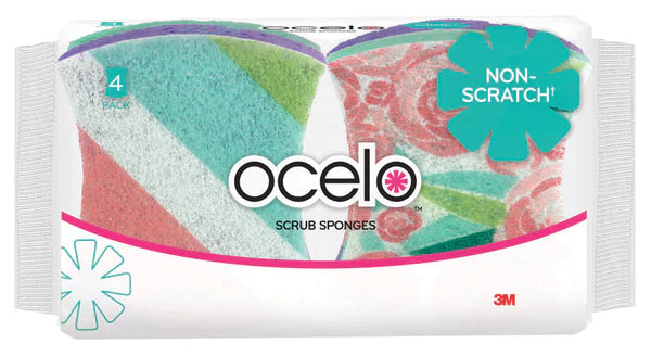 Scotch-Brite Ocelo No Scratch Scrub Sponges LD4 - 4ct/8pk