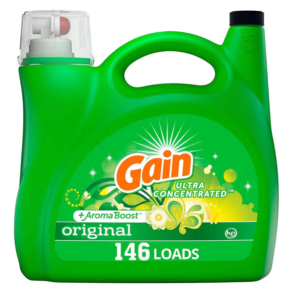 Gain + AromaBoost Ultra Concentrated Liquid Detergent 146loads - 200oz/2pk