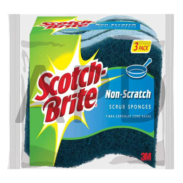 Scotch Brite Non-Scratch Scrub Sponge MP 3-8-D - 3ct/8pk