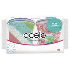 Scotch-Brite Ocelo Light Duty Scrub Sponge LD-6-6, 6/6 - 6ct/6pk