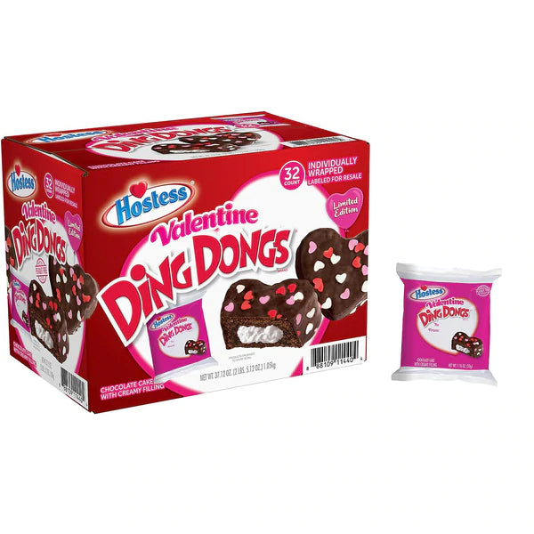 Hostess Valentine Ding Dongs - 1.16oz/32pk