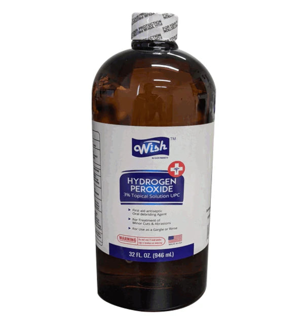 Wish Peroxide 3% USA - 32oz/12pk