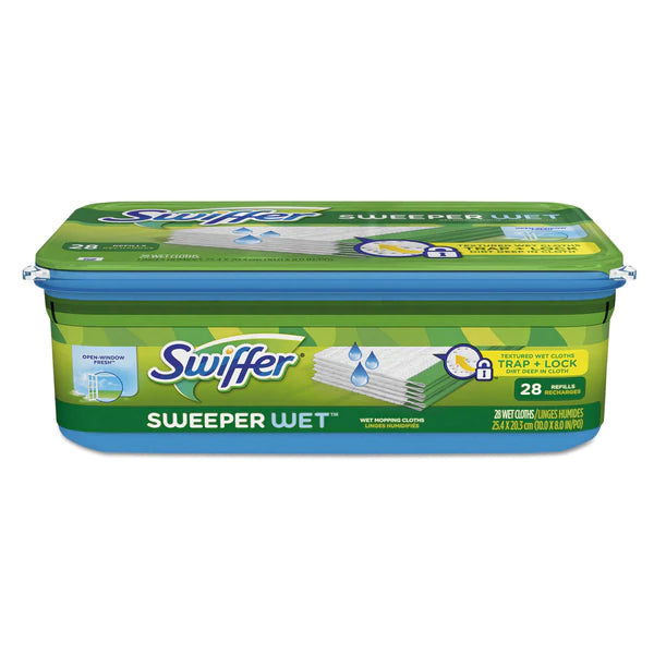 Swiffer Sweeper Wet Mopping Cloths Open Window Fresh - 28ct/6pk