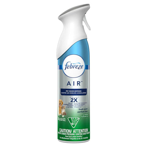 Febreze Pet Odor Defense Odor Eliminating Air Freshener, Fresh Scent - 8.8oz/6pk