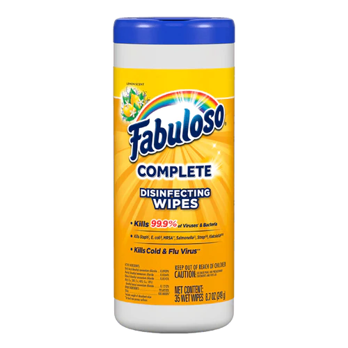 Fabuloso Lemon Complete Disinfecting Wipes - 35ct/8pk