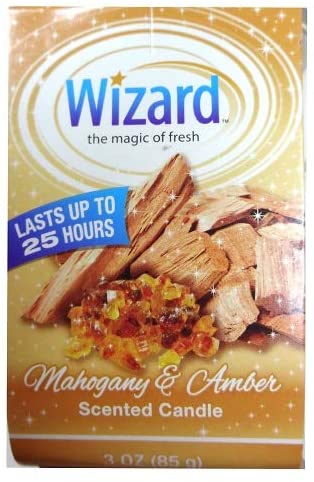 Wizard Candles Mahogany & Amber - 3oz/12pk