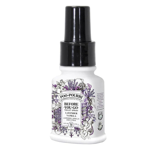 Poo-Pourri Before-You-Go Toilet Spray Lavendar Vanilla Scent-1.4oz/72pk