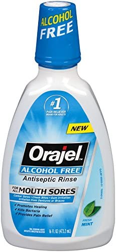 Orajel Antiseptic Alcohol-Free Mouth Sore Rinse - 16oz/12pk