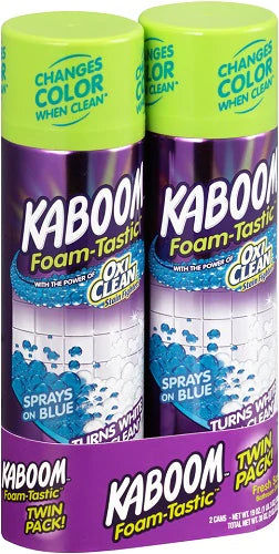 Kaboom Foamtastic Twin Pack Fresh Scent - 19oz/4pk