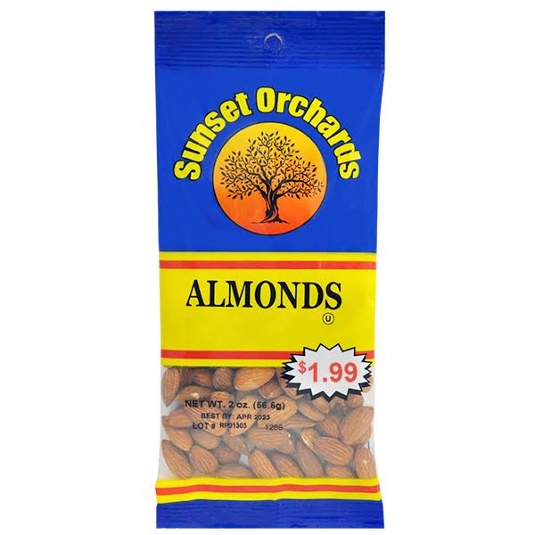 Sunset Orchards Almonds - 2oz/12pk