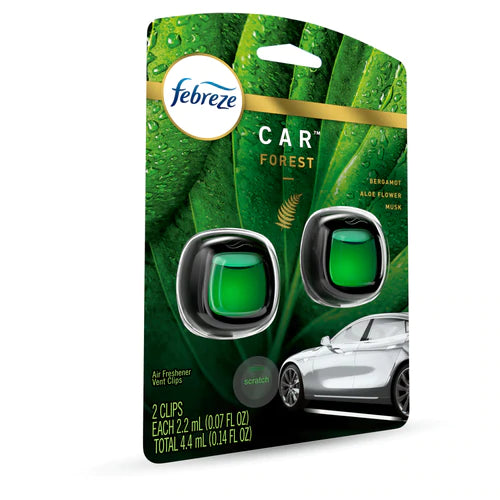 Febreze Car Vent Odor Eliminator Forest Scent - 2ct/8pk