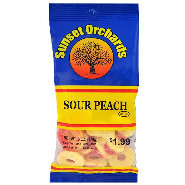 Sunset Orchards Sour Peach - 6oz/12pk