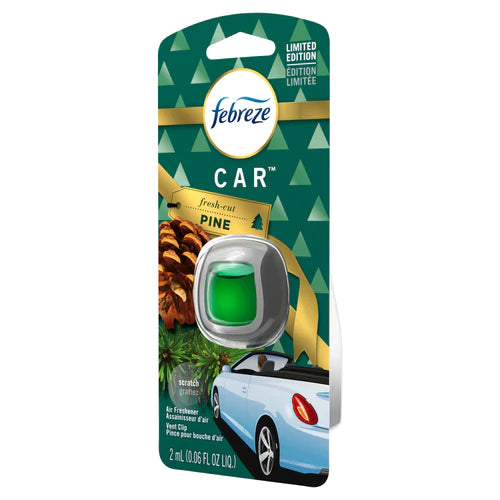 Febreze Car Vent Odor Eliminator Pine Scent - 1ct/8pk