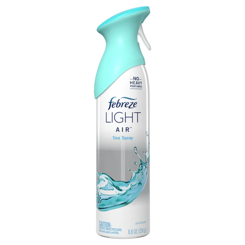 Febreze Light Odor-Eliminating Air Freshener Sea Spray - 8.8oz/6pk