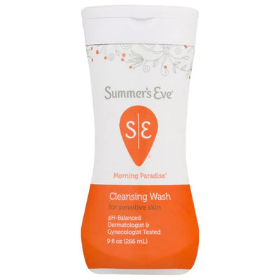 Summers Eve Cleansing Wash Sensitive Skin Morning Paradise - 9oz/12pk