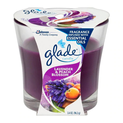 Glade@ Candle Lavender & Peach Blossom - 3.4oz/6pk