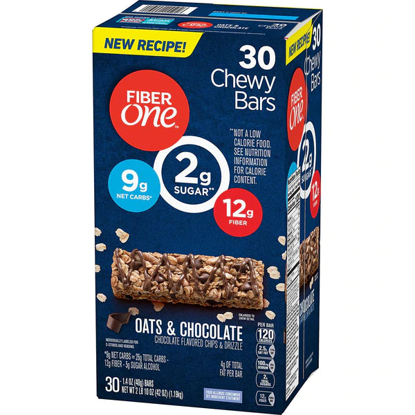 Fiber One Oats & Chocolate Chewy Bars 1.4oz/30pk