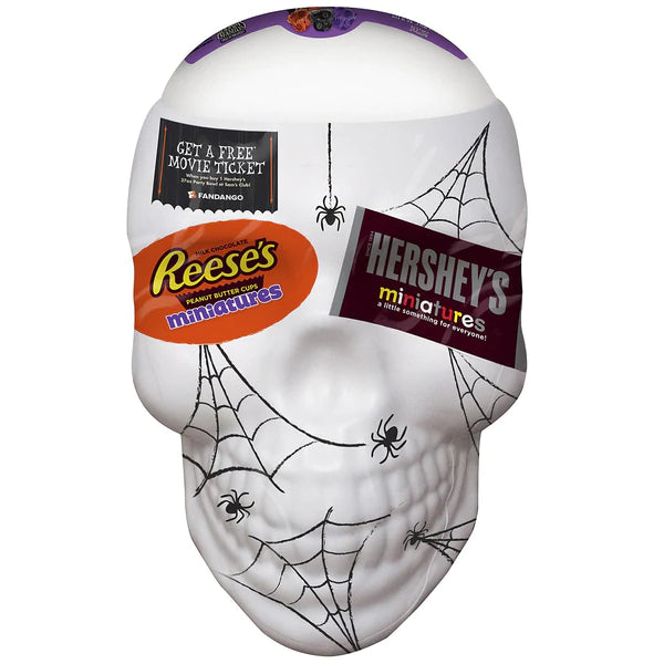 Hershey's Halloween Miniatures Assortment in Skull Candy Bowl - 37oz/1pk