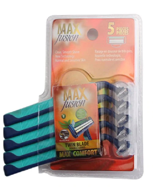 Max Fusion Men Razor Twin Blades - 5ct/36pk