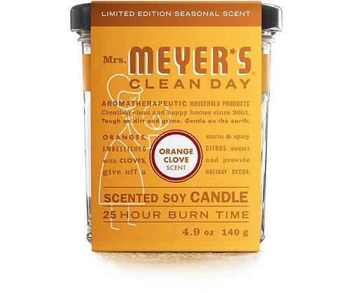 Mrs. Meyer's Soy Candle Orange Clove - 4.9oz/6pk