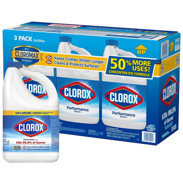 Clorox Performance Bleach - 121oz/3pk