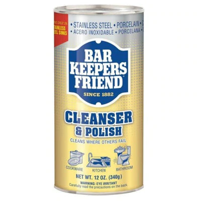 Bar Keepers Friend Cleanser and Polish Powder - 12oz/12pk