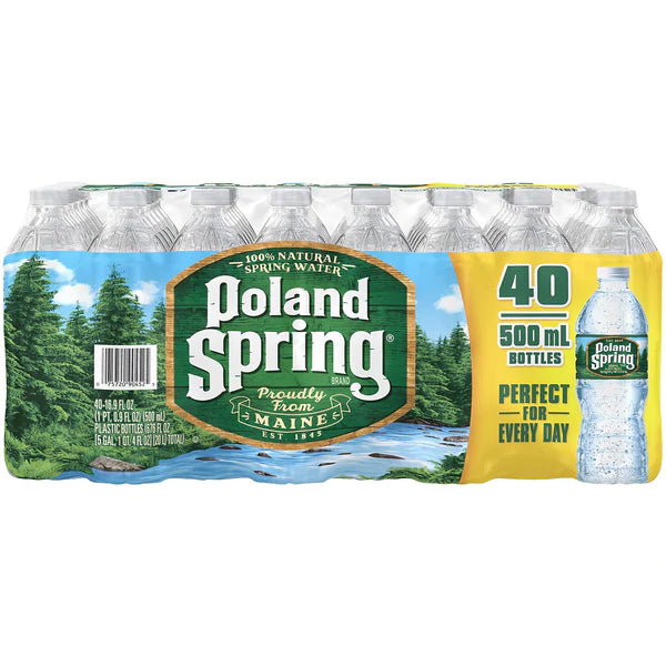 Poland Spring Water - 16.9oz/40pk (Non-Deposit States Only)