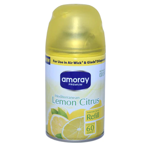 Amoray Automatic Refill Dispenser Lemon Citrus - 5oz/12pk