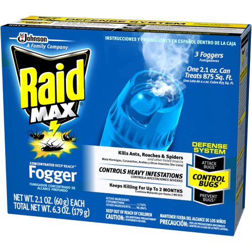 RAID@MAX FOGGER -3x 2.1oz/6pk