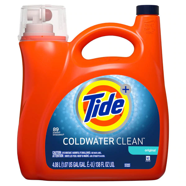 Tide HE Liq. Coldwater Clean Orignal 89 Loads - 138oz/4pk