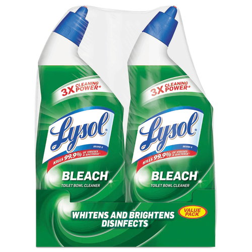 Lysol Toilet Bowl Cleaner with Bleach Twin Pack - 2x24oz/4pk