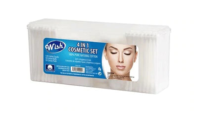 Cotton Set WISH Care 4in1 - 300ct/48pk