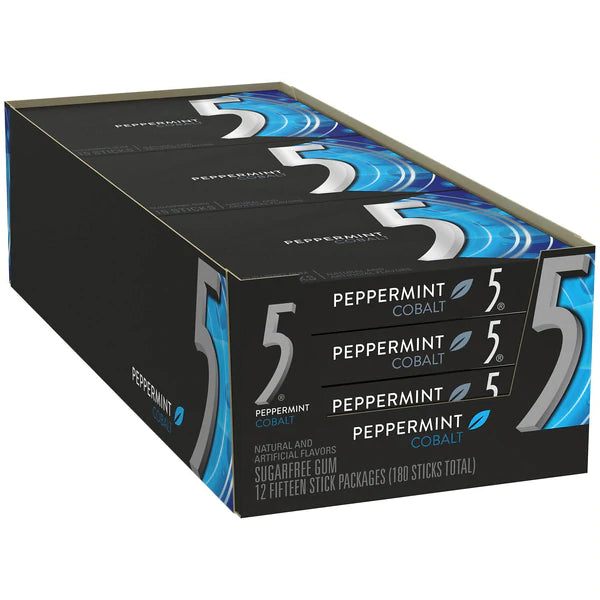 5 Gum Cobalt Peppermint - 15ct/12pk