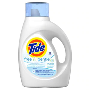 Tide HE 2x Concentrate Ultra Free and Gentle Liquid Laundry Detergent - 46oz/6pk