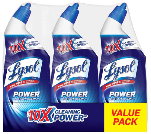 Lysol Toilet Bowl Cleaner Power Triple Pack - 3x24oz/4pk