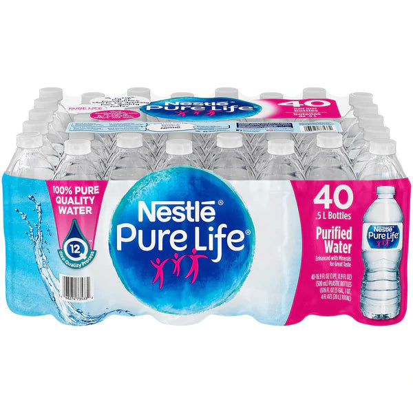 Nestle Pure Life Water - 16.9oz/40pk