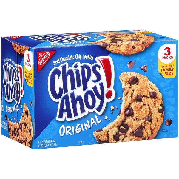 Nabisco BLUE CHIPS AHOY-18.2oz/3pk