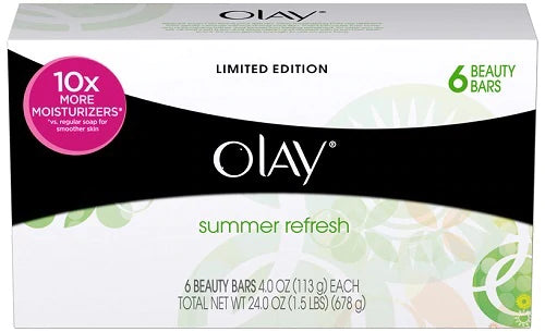 Olay 6-Bars Soap Summer Refresh - 4oz/8pk