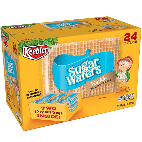 Keebler Sugar Wafers Vanilla - 2.75oz/24pk