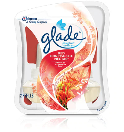 Glade@PlugIns Scented Oil Refills 2 CT HoneySuckle Nectar - 1.34oz/6pk