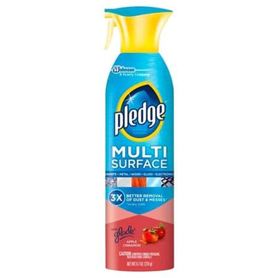 Pledge Multi-Surface Spray Apple Cinnamon - 9.7oz/6pk