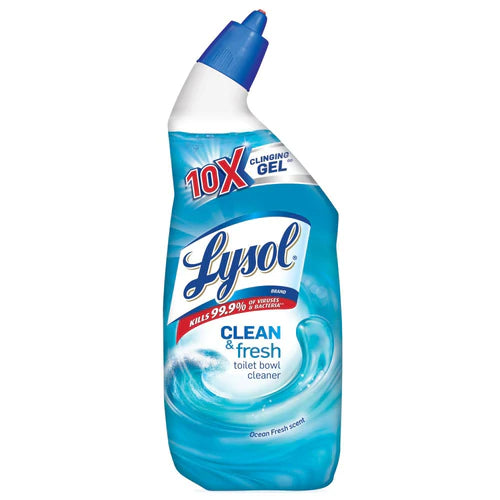 Lysol Toilet Bowl Cleaner Clean & Fresh Ocean Fresh Scent - 24oz/12pk