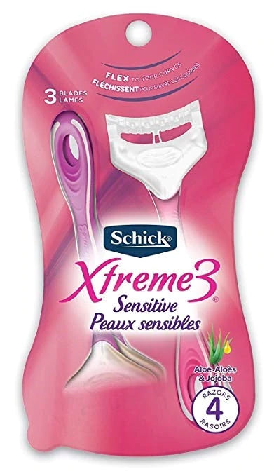 Schick Xtreme 3 Sensitive Skin Women's Disposable Razors - 4ct/12pk