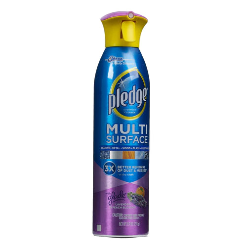 Pledge Multi-Surface Spray Lavender & Vanilla - 9.7oz/6pk