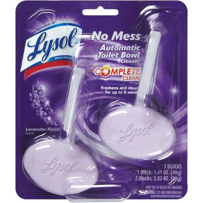 Lysol No Mess Automatic Toilet Bowl Cleaner 2ct Lavender Fields - 1.41oz/4pk