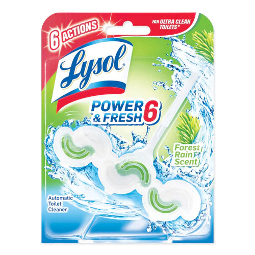 Lysol Auto Toilet Bowl Cleaner Power & Fresh 6 Forest Rain - 1ct/6pk