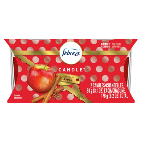 Febreze Candle Apple - 2x3.1oz/4pk