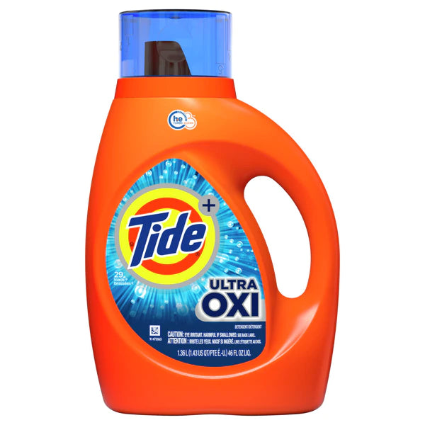 Tide Liq. 2x HE Ultra Oxi (29 loads) - 46oz/6pk